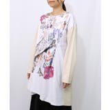 花蝶コラージュ柄ワンピース | ScoLar | 詳細画像7 