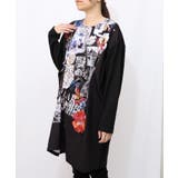 花蝶コラージュ柄ワンピース | ScoLar | 詳細画像10 