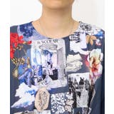 花蝶コラージュ柄ワンピース | ScoLar | 詳細画像16 