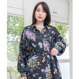星座と花束柄シャツワンピース | ScoLar | 詳細画像12 