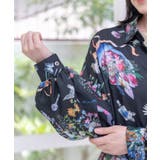 星座と花束柄シャツワンピース | ScoLar | 詳細画像15 