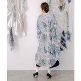 星座と花束柄シャツワンピース | ScoLar | 詳細画像3 