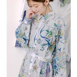 星座と花束柄シャツワンピース | ScoLar | 詳細画像5 