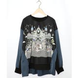 ブラック | クラシカル動物配色プルオーバー | ScoLar