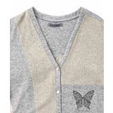 蝶々の異素材切替カーディガン | ScoLar | 詳細画像15 