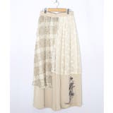 レース×チェック柄 異素材切替パンツ | ScoLar | 詳細画像23 