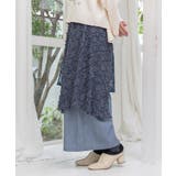 レース×チェック柄 異素材切替パンツ | ScoLar | 詳細画像10 