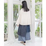 レース×チェック柄 異素材切替パンツ | ScoLar | 詳細画像14 