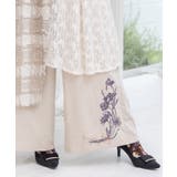 レース×チェック柄 異素材切替パンツ | ScoLar | 詳細画像18 