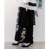 レース×チェック柄 異素材切替パンツ | ScoLar | 詳細画像3 