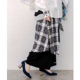 レース×チェック柄 異素材切替パンツ | ScoLar | 詳細画像5 