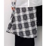 レース×チェック柄 異素材切替パンツ | ScoLar | 詳細画像7 