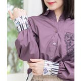 鍵盤柄切替シャツ | ScoLar | 詳細画像8 