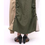 花刺繍バイカラー切替 ドロストスカート | ScoLar | 詳細画像16 