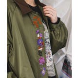 キツネと花刺繍 チュール重ねブルゾン | ScoLar | 詳細画像5 