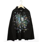 ブラック | 花束のダンボールニットプルオーバー | ScoLar