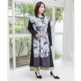 お買い物大好き女子のコラージュ柄ワンピース | ScoLar | 詳細画像8 