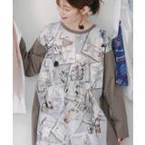 お買い物大好き女子のコラージュ柄ワンピース | ScoLar | 詳細画像7 