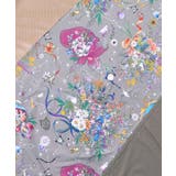 ネコと花の天の川柄 ドロストワンピース | ScoLar | 詳細画像9 