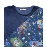 ネコと花の天の川柄 ドロストワンピース | ScoLar | 詳細画像10 