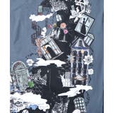 不思議な街柄タック入りワンピース | ScoLar | 詳細画像14 