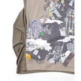 不思議な街柄タック入りワンピース | ScoLar | 詳細画像18 