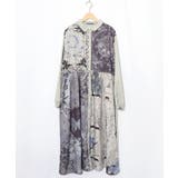 グレー | 星×タロットコラージュ柄シャツワンピ | ScoLar