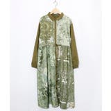 カーキ | 星×タロットコラージュ柄シャツワンピ | ScoLar