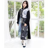 星×タロットコラージュ柄シャツワンピ | ScoLar | 詳細画像1