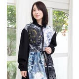 星×タロットコラージュ柄シャツワンピ | ScoLar | 詳細画像2