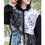 星×タロットコラージュ柄シャツワンピ | ScoLar | 詳細画像7