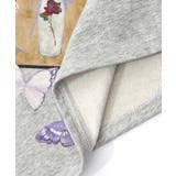 額縁×花×蝶柄 ニットソー×裏毛切替プルオーバー | ScoLar | 詳細画像16 