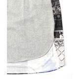 パッチワーク風柄 異素材切替ワンピース | ScoLar | 詳細画像16 