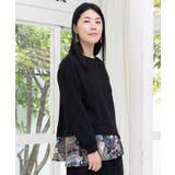 異素材ミックス裏毛アシメプルオーバー | ScoLar | 詳細画像5 