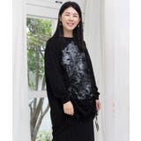 ツリーハウス柄裏毛×裾ドロストワンピース | ScoLar | 詳細画像3