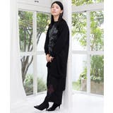 ツリーハウス柄裏毛×裾ドロストワンピース | ScoLar | 詳細画像6