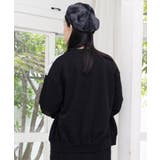 裏毛×起毛レース×チェックの異素材切替カーデ | ScoLar | 詳細画像4 