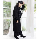 裏毛×起毛レース×チェックの異素材切替カーデ | ScoLar | 詳細画像5 