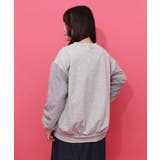 フリンジシフォン切替裏毛プルオーバー | ScoLar | 詳細画像3 