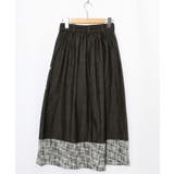 ラメツイード切替 花蝶刺繍デニムスカート | ScoLar | 詳細画像7