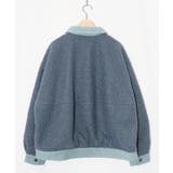 花蝶刺繍デニム×プードルボア 切替ジャケット | ScoLar | 詳細画像11 