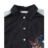 花蝶刺繍デニム×プードルボア 切替ジャケット | ScoLar | 詳細画像15 