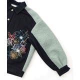 花蝶刺繍デニム×プードルボア 切替ジャケット | ScoLar | 詳細画像16 