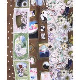 芸術と音楽と花のコラージュ柄ロングカーディガン | ScoLar | 詳細画像12 