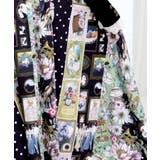 芸術と音楽と花のコラージュ柄フレアスカート | ScoLar | 詳細画像6 