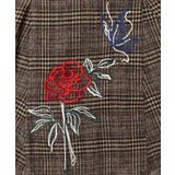 バラ×蝶刺繍起毛 チェックマーメイドスカート | ScoLar | 詳細画像9 