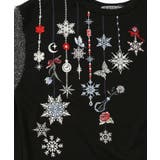 雪の結晶ガーランド刺繍裏毛×ラメフェザーニット | ScoLar | 詳細画像20