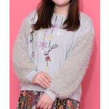 雪の結晶ガーランド刺繍裏毛×ラメフェザーニット | ScoLar | 詳細画像10