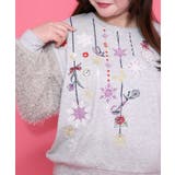 雪の結晶ガーランド刺繍裏毛×ラメフェザーニット | ScoLar | 詳細画像11