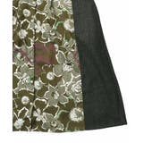 花柄ヘリンボーン×裏毛×布帛 異素材切替ワンピース | ScoLar | 詳細画像15